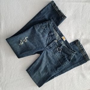 'Antik Denim' Fur Pocket Jeans sz 30